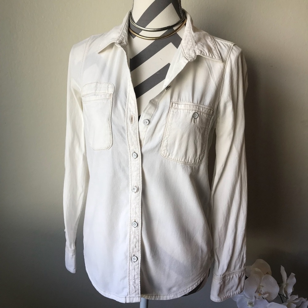 Lucky Brand Womens Button Down Top Size XS